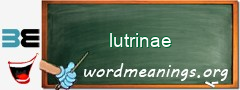 WordMeaning blackboard for lutrinae